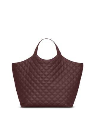Saint Laurent Icare Tote Women's bags Medium Rouge Legion Quilted Aged Gold New