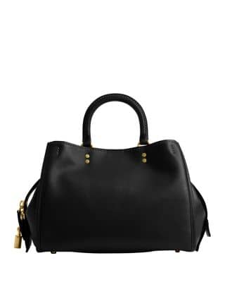 Coach Rogue Shoulder Bag Women's bags Black Glovetanned Pebble Leather New