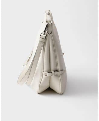 Prada Fold Women's bags Large White Leather New