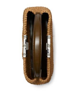 Tory Burch Eleanor Crossbody Women's bags Mini Honey Comb Raffia New
