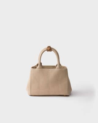 Prada Jardinière Tote Women's bags Mini Black Canvas (Cotton Canvas) New