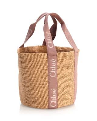 Chloé Woody Tote Women's bags Small Black Leather New