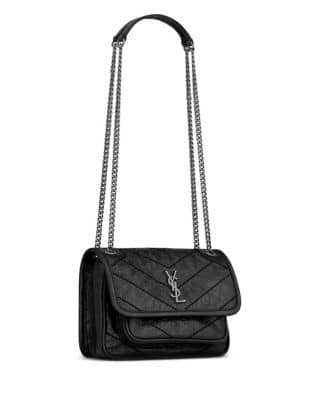 Saint Laurent Niki Shoulder Bag Women's bags Medium Rouge Legion Unspecified Gold New