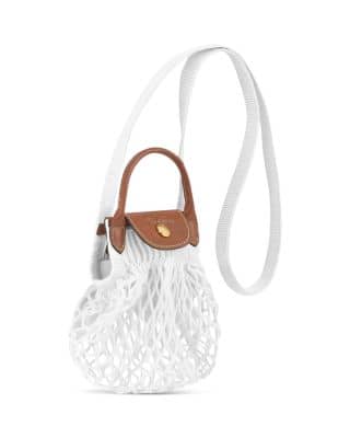 Longchamp Le Pliage Filet Shoulder Bag Women's bags Unspecified Ecru New