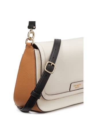 Kate Spade Hudson Women's bags Parchment Pebbled Leather Convertible Crossbody Unspecified New