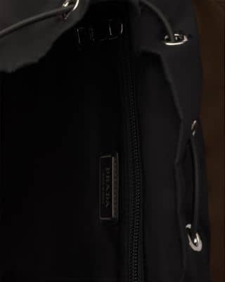 Prada Re-Nylon Backpack Women's bags Small Backpack Black Re-Nylon + Saffiano Leather New