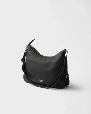 Prada Fold Women's bags Large Black Leather New