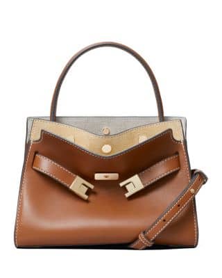 Tory Burch Lee Radziwill Crossbody Women's bags Petite Perfect Cognac Leather New