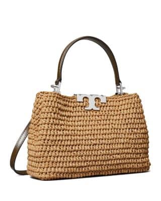 Tory Burch Eleanor Crossbody Women's bags Mini Honey Comb Raffia New