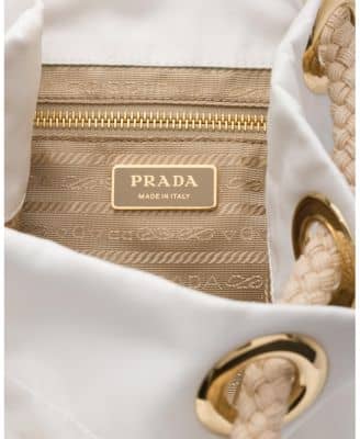Prada Mariner Women's bags Small Bucket White Nylon New