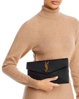 Saint Laurent Uptown Clutch Women's bags Unspecified Rouge Legion Patent Leather New