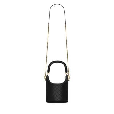 Saint Laurent Gaby Bucket Bag Women's bags Unspecified Black Lambskin Gold New