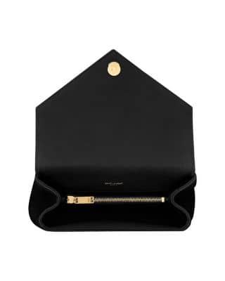Saint Laurent College Shoulder Bag Women's bags Large Black Monogram New