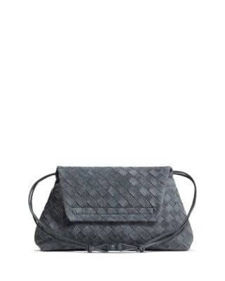 Bottega Veneta Giorno Women's bags Cloudy Indigo Intrecciato Suede New