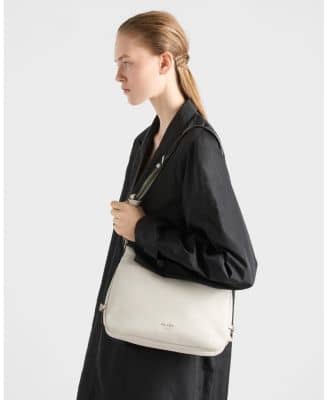 Prada Fold Women's bags Large White Leather New