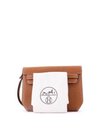 Hermès Kelly Pouch Women's bags Unspecified Barenia Silver New