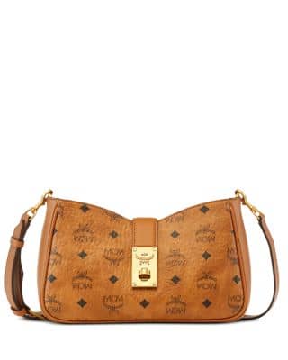 MCM Tracy Women's bags Cognac Calfskin Crossbody Mini New