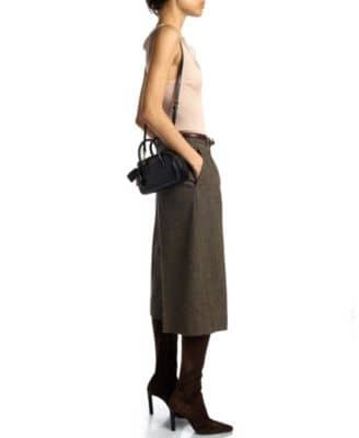 Saint Laurent Sac de Jour Top Handle Women's bags Nano Dark Beige Leather Silver New