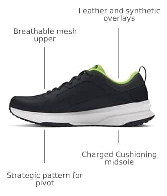 Under Armour Charged Edge Sneaker Black 8 New