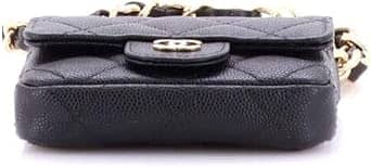 Chanel Classic Flap Belt Bag Women's bags Unspecified White Quilted Gold New