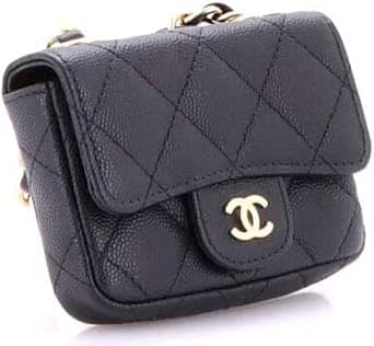 Chanel Classic Flap Belt Bag Women's bags Unspecified White Quilted Gold New