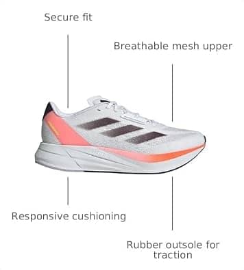 Adidas Duramo Speed Sneaker White Full Size Run New