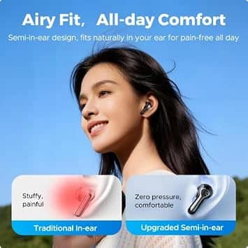 SoundPEATS Air6 HS Headphones & Earbuds Black New