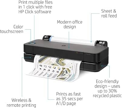 HP DesignJet T230 24-inch with 2-year Warranty Printers New