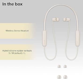 Sony WIC100 Headphones & Earbuds Black New