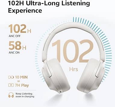QCY H3S Headphones & Earbuds White New