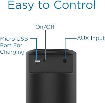 Aduro Monolith Portable Bluetooth Speakers Black New