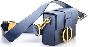 Dior 30 Montaigne Box Shoulder Bag Women's bags Navy Blue Unspecified Gold New