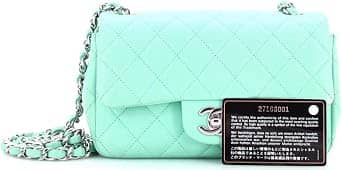 Chanel Single Flap Shoulder Bag Women's bags Mini Pink Lambskin Silver New