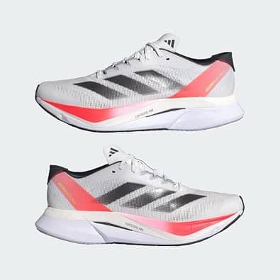 Adidas Adizero Boston 12 Sneaker White 9.5 New