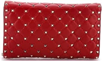 Valentino Garavani Rockstud Spike Crossbody Women's bags Small Red Quilted New