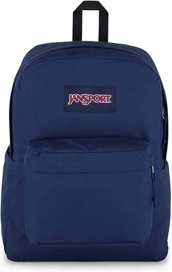 JanSport SuperBreak Plus Backpack Women's bags Grey 100% Recycled 600 Denier Polyester New
