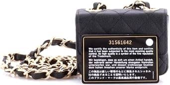Chanel Classic Flap Belt Bag Women's bags Unspecified White Quilted Gold New