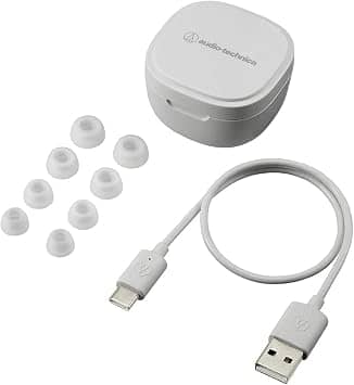 Audio-Technica ATH-SQ1TWWH Headphones & Earbuds White New