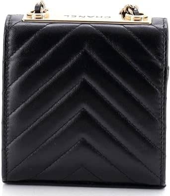 Chanel Trendy CC Clutch Women's bags Small Green Lambskin Gold New