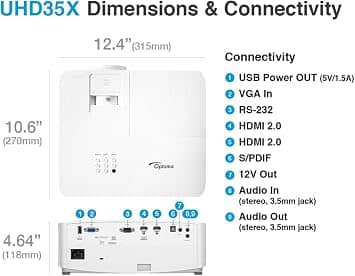 Optoma UHD35x Projectors New