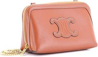 Celine Cuir Triomphe Clutch Women's bags Brown Unspecified New