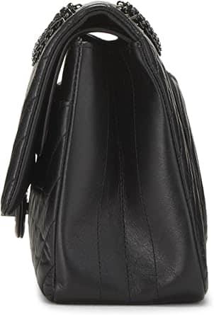 Chanel 2.55 Reissue Shoulder Bag Women's bags Black Aged Calfskin So Black New
