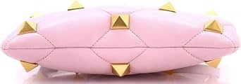 Valentino Garavani Roman Stud Pouch Women's bags Pink Quilted New