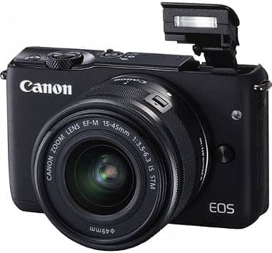Canon EOS M10 Digital Cameras Black New w/ 15-45mm Kit