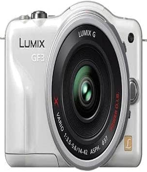 Panasonic LUMIX GF3XW Digital Cameras White New w/ 14-42mm Kit