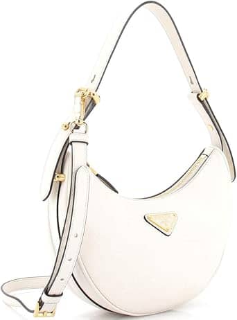 Prada Arqué Shoulder Bag Women's bags Small White Leather New