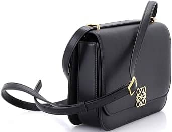 Loewe Goya Shoulder Bag Women's bags Medium Black Pleated Leather New