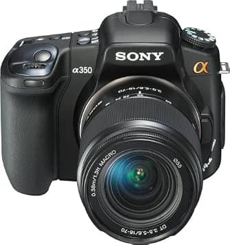 Sony Alpha DSLRA350 Digital Cameras Black New Body Only