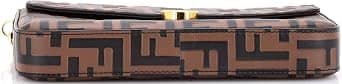 Fendi Envelope Clutch Women's bags Unspecified Brown Embossed Leather New