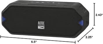 Altec Lansing HydraJolt Portable Bluetooth Speakers Black New
